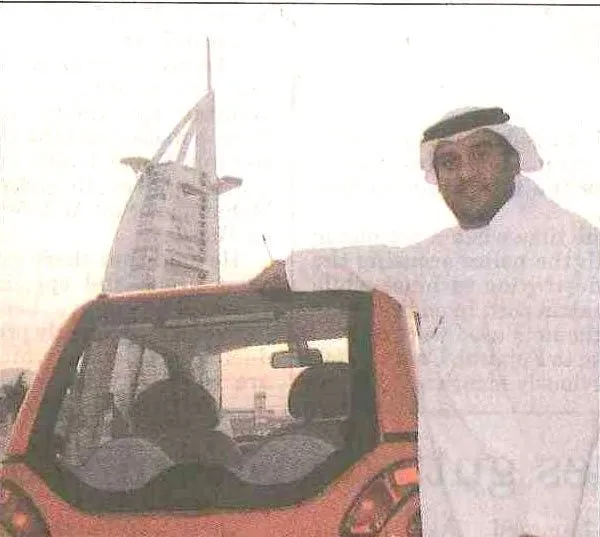 First electric car on Dubai roads