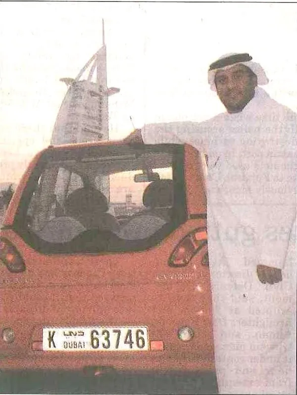 First electric car on Dubai roads